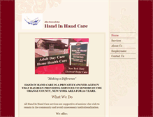 Tablet Screenshot of handinhandcare.com